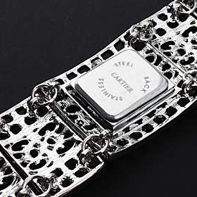 ver mujeres pulsera de plata con decoración de color blanco diamante 