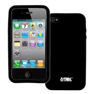  EMPIRE Apple iPhone 4S Black Silicone Skin Case Cover [EMPIRE 
