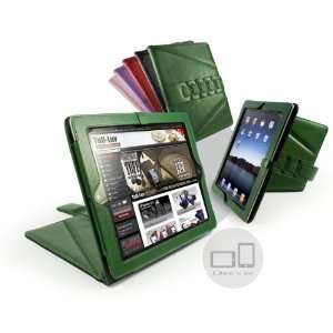   Stasis Series Napa Leather case cover for Apple iPad 2   Racing Green
