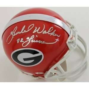  Georgia Herschel Walker Signed Mini Helmet Autograph Jsa 