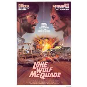  Chuck Norris 1983 Lone Wolf McQuade Original Folded Movie 
