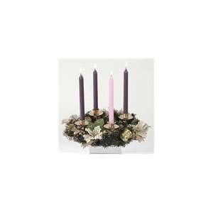   Ivory and Gold Poinsettia Christmas Advent Wreaths 12
