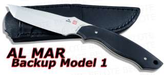Al Mar Backup Model 1 Tanto Fixed Blade w/ Sheath BU1 2  