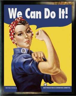 We Can Do It Rosie the Riveter Framed Print   20  Target