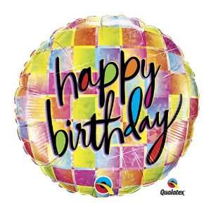    18 Happy Birthday Kaleidoscope Mylar Balloon [Toy]: Toys & Games