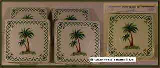 Tropical PALM TREE Round Electric Burner Covers NEW  