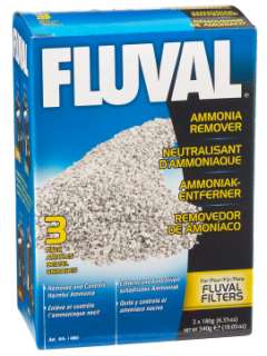 Fluval 180g Ammonia Remover 105/205/305/405/FX5 3pk  