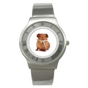 Cute Guinea Pig Animal Stainless Steel Watch Unisex  