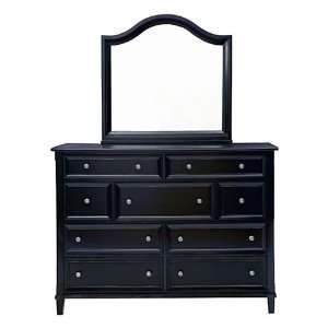  Black and Cherry Antique Finish Dresser Bureau Furniture & Decor