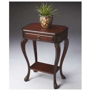  Butler Antique Brass Finish Console Table: Furniture 