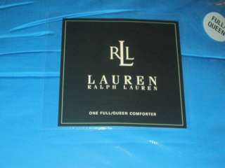 Ralph Lauren ISLE CAPRI BLUE AQUA Full Queen Comforter  