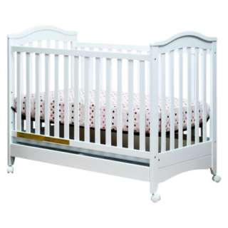 Athena Jeanie Crib with Drawer in White.Opens in a new window