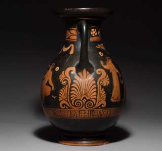 Ancient Greek Apulian Red Figure Pelike Vase  