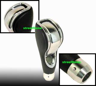 AUTOMATIC AT SPORT STYLE CHROME & LEATHER SHIFT KNOB  