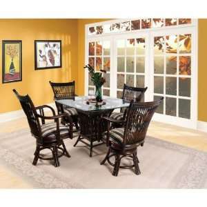  Boca Rattan 150014958 Bali Game Chair in Coffee Bean with 