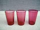 Ruby Cranberry Blown Glass Beakers Glasses Tumblers10oz
