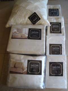   Collection 7 Pc Queen Set Comforter Cover Euro/Std Shams Skirt NIP