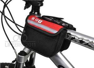 2011 Cycling Bicycle Frame Pannier Front Tube Bike Bag Red  