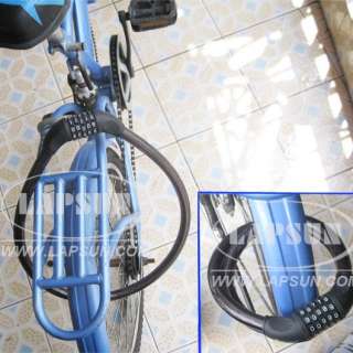 Bike Bicycle 5 Digit Combination Steel Cable Lock 100cm  