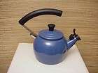 Scarce Le Creuset Cobalt Blue Teapot TeaKettle 1.25 QT