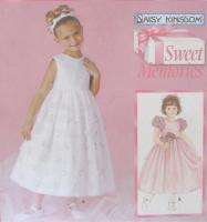 Childs Formal Dress Sewing Pattern Back Tie Sleeveless Short Daisy 