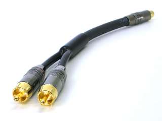 Cable Solutions OFHC Y Cable, 1 RCA female 2 RCA male  
