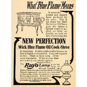   Wick Blue Flame Oil Cook Stove   Original Print Ad