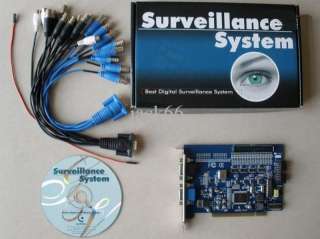 16 CH CCTV Security DVR Video Capture Card PCI  