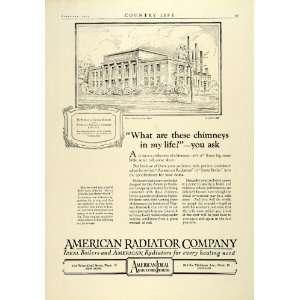  1923 Ad Ideal American Radiator Boiler Household Heating 
