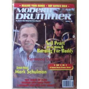  Modern Drummer Magazine Neil Pert and Buddy Rich (Feb 