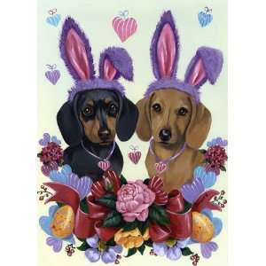  Dachshund Bunnies Dogs Spring Garden Flag: Everything Else