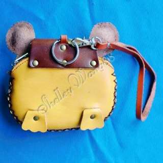 Mickey Mouse Leather Coin Change Wristlet Purse Wallet  