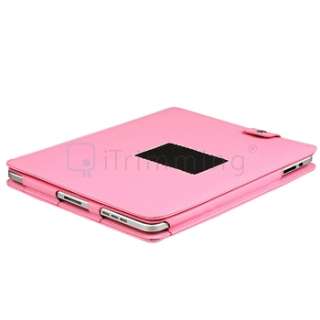 ACCESSORY FOR iPad 1 PINK LEATHER CASE+INSTEN STYLUS  