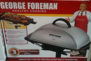 George foreman indoor/outdoor grill electric no gas NEW condo 