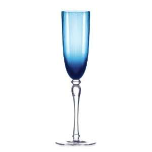 Aldrich 7 Ounce Champagne Flute, Blue 