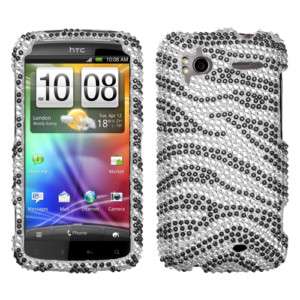 For HTC Sensation 4G Hard Phone Case Cover ZEBRA BLING  