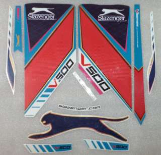 Its auction for 2012 model Slazenger v500 cricket bat stickers.These 