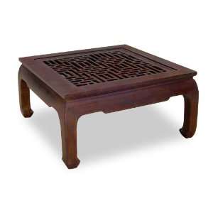  Chinese Ming Style Coffee Table   Dark Walnut: Home 