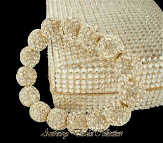 Ladies Jewelry Pave Crystal Bracelet with Swarovski Crystals   Silver 