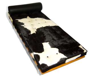 Classic and Modern Furniture Cowhide Petit Daybed Bed  