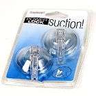 Lot of 7 interDesign Decorative 2 Pack Clear Suction Cup Hook