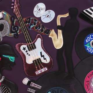 BRACCIALINI Woman MUSIC Shopping Bag Purple Tua Collection SALE 30% 