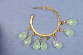 Marie Louise Design  Light Green Stone Earrings  
