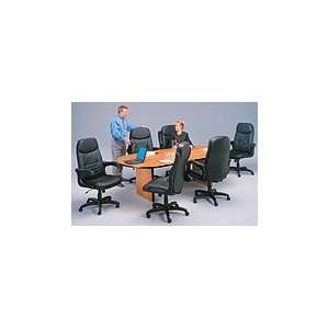  Conference Room Table and Executive Leather Chairs Set 