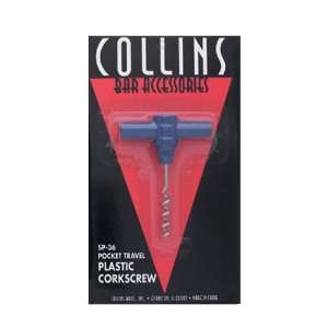 COLLINSTM 2 Pc. Plastic Corkscrews Pocket Travel Wine Cork Remover