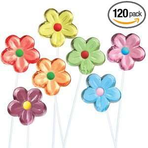 Flower Twinkle Pops Assorted 7 Flavors (Pack of 120)