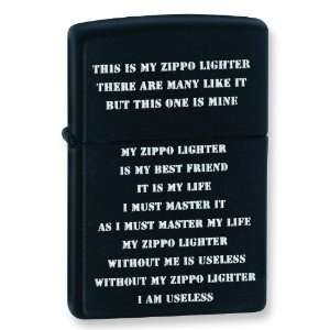  Creed Black Matte Zippo Lighter Arts, Crafts & Sewing