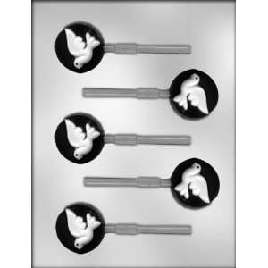 inch Dove on Round Suckers Chocolate Candy Mold  
