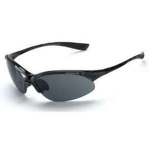   Crossfire 1541 Cobra Safety Glasses Smoke Lens   Crystal Black Frame