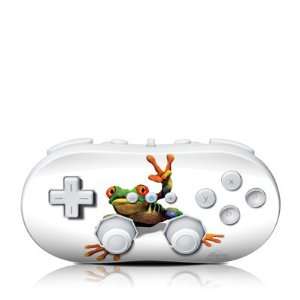 Peace Out Frog Design Nintendo Wii Classic Controller Protector Skin 